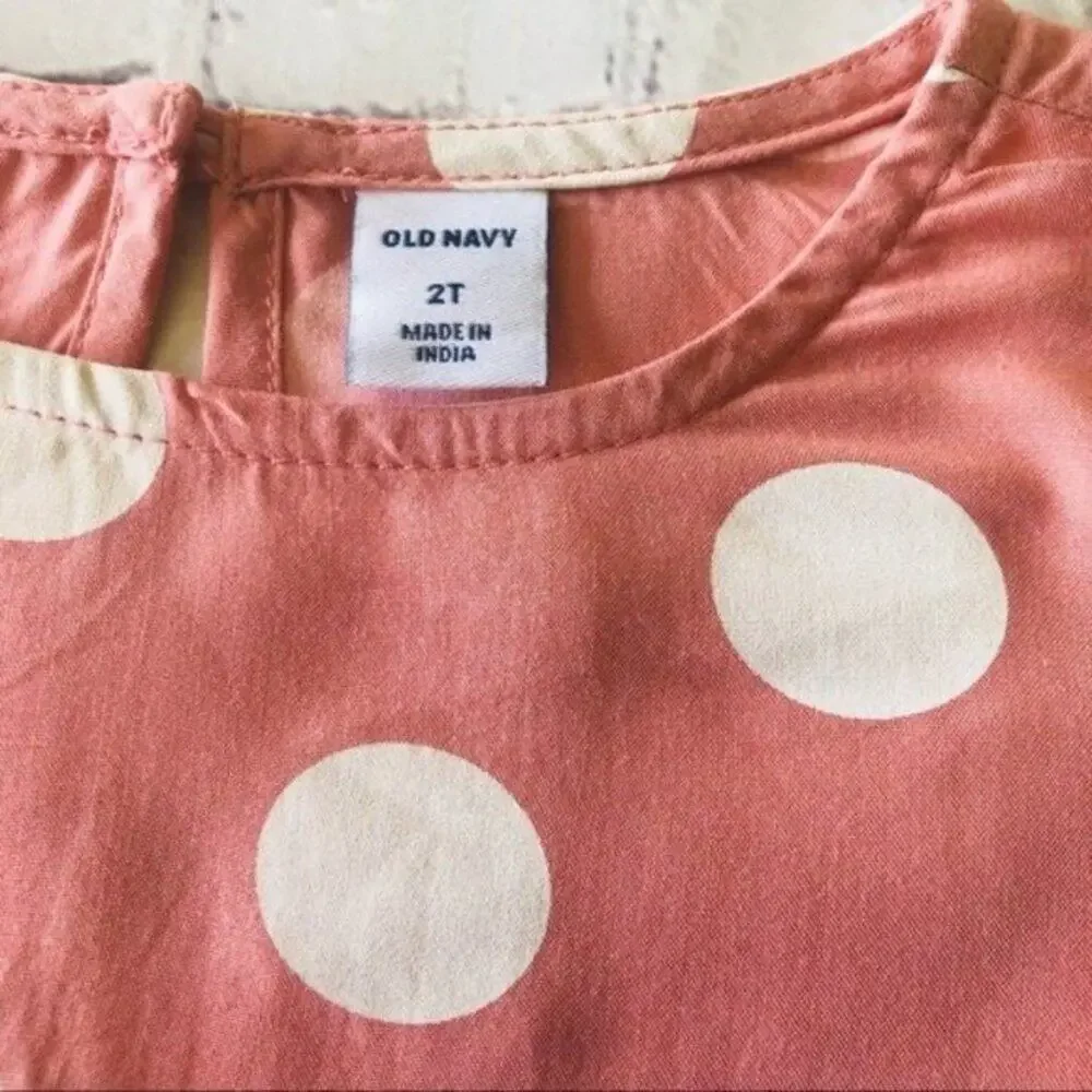 Old Navy Girls Polka Dot Print Swing Dress Sz 2T